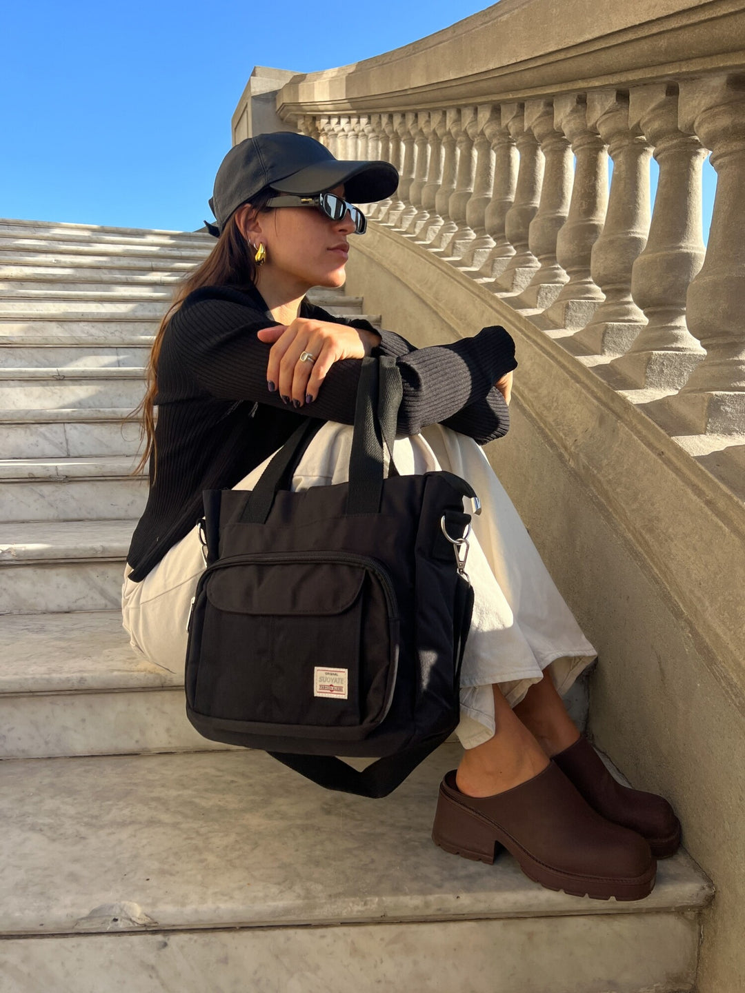 Cartera Areca - Negro